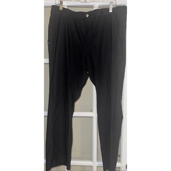 Mens Adidas/Black/Tapered/Golf Pants ~ Size 36x30 Pockets Button Zip - Picture 1 of 4
